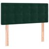 vidaXL Pat box spring cu saltea, verde &icirc;nchis, 90x190 cm, catifea