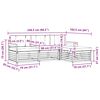 vidaXL Set de canapele de exterior cu pernă 4 pcs Natural și Bej