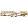 vidaXL Set de canapele de exterior cu pernă 8 pcs Natural și Bej