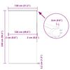 vidaXL Jaluzea cu role de duș cu casetă 130x240cm lățime material 126cm