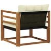vidaXL Set de canapele de exterior Lemn solid de Acacia și Textilene