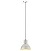 vidaXL Lampă suspendată, 25 W, argintiu, rotund, 28,5 cm, E27
