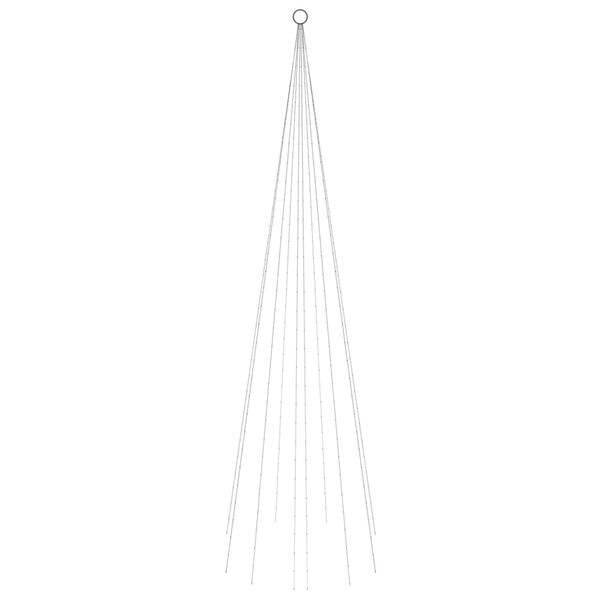 vidaXL Brad de Crăciun pe catarg, 310 LED-uri, albastru, 300 cm