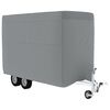 vidaXL Husă remorcă pentru cai gri 334x148x230 cm țesătură nețesă