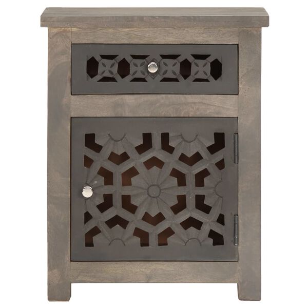 vidaXL Noptieră, 40 x 30 x 50 cm, lemn masiv de mango