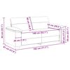 vidaXL Canapea cu 2 locuri, țesătură gri închis, 140 cm