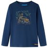 Tricou pentru copii cu m&acirc;neci lungi, bleumarin, 116