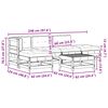 vidaXL Set de lounge pentru grădină 5 pcs Maro Ceară Lemn masiv de pin