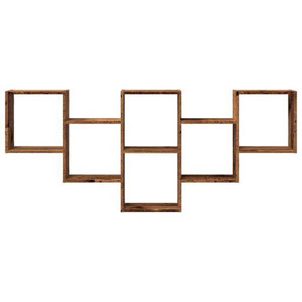 vidaXL Raft de perete, lemn vechi, 159x18x66 cm, lemn prelucrat