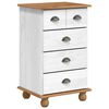 vidaXL Comodă 5-Drawer ASKIM Alb 48,5 x 40 x 79 cm Lemn de pin masiv