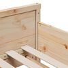vidaXL Cadru de pat cu saltea Maro 80 x 200 cm Lemn de pin masiv