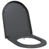 vidaXL Capacul de toaletă Antracit 49 x 36 x 4 cm Duroplast