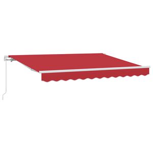 vidaXL Cortina Retractabilă Manual Roșu 350 x 200 cm țesătură