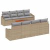 vidaXL Set de canapele pentru grădină 9 pcs Beige și gri deschis