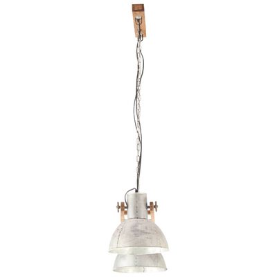 vidaXL Lampă suspendată industrială, 25 W, argintiu, 109 cm, E27