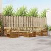 vidaXL Set de canapele de exterior cu pernă 8 pcs Natural și Bej