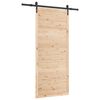 vidaXL Ușă glisantă 80 x 208 cm Lemn masiv de pin natural