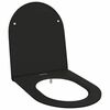 vidaXL Capacul de toaletă Negru 47 x 36 x 3,4 cm Duroplast