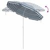 vidaXL Parasol de Plajă Albastru și Alb 263 x 263 x 272 cm
