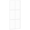 vidaXL Ușă glisantă, alb, 90x205 cm, sticlă securizată/aluminiu