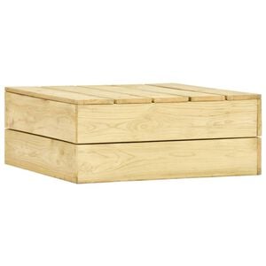 vidaXL Masă de grădină, 75 x 75 x 31 cm, lemn de pin tratat