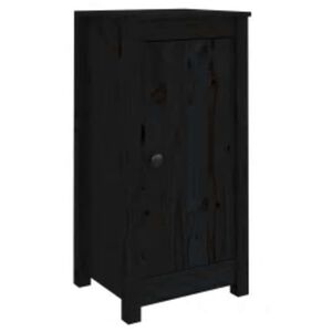 vidaXL Servante, 2 buc., negru, 39x35x80 cm, lemn masiv de pin