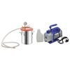 vidaXL Cameră de vid cu pompă cu o singură treaptă, 5,5 L