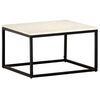 vidaXL Măsuță de cafea alb 60x60x35 cm piatră naturală aspect marmură