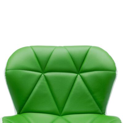 vidaXL Scaun de bar, verde, piele ecologică