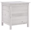 vidaXL Ladă depozitare de grădină alb 50x49x56,5 cm lemn masiv de brad