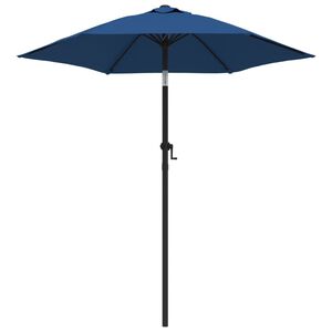 vidaXL Umbrelă de soare, albastru, 200 x 224 cm, aluminiu