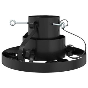 vidaXL Suport pentru brad de Crăciun Negru 40 x 40 x 21 cm Oțel