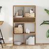 vidaXL Bibliotecă, stejar artizanal, 66x31x112 cm, lemn prelucrat