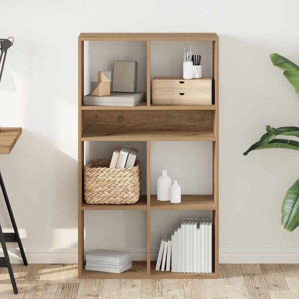 vidaXL Bibliotecă, stejar artizanal, 66x31x112 cm, lemn prelucrat