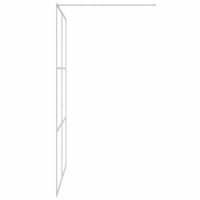 vidaXL Paravan duș walk-in argintiu 140x195 cm sticlă ESG transparentă