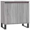 vidaXL Dulap de baie, gri sonoma, 58x33x60 cm, lemn prelucrat