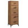 vidaXL Dulap cu sertare, 42x35x110 cm, lemn masiv de pin reciclat