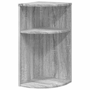 vidaXL Masă laterală 29,5 x 29,5 x 60 cm Lemn prelucrat Gri Sonoma