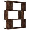 vidaXL Bibliotecă/Separator stejar fumuriu 80x24x96cm lemn prelucrat