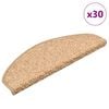 vidaXL Covorașe pentru scări, 30 buc., 65x21x4 cm, aurii, semirotunde, mari
