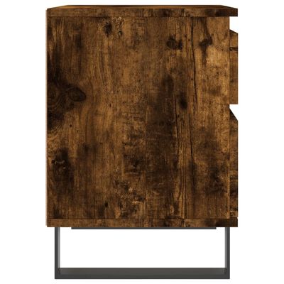 vidaXL Noptieră, stejar fumuriu, 40x35x50 cm, lemn compozit