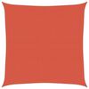 vidaXL P&acirc;nză parasolar, cărămiziu, 7x7 m, HDPE, 160 g/m&sup2;
