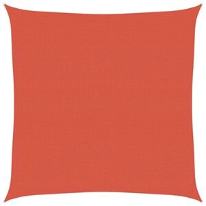 vidaXL P&acirc;nză parasolar, cărămiziu, 7x7 m, HDPE, 160 g/m&sup2;