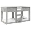 vidaXL Pat Etajat pentru Copii Gri din beton 90 x 190 cm