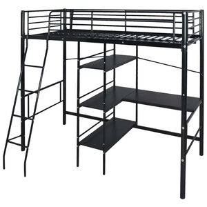 vidaXL Pat cu saltea Negru 200 x 90 cm Metal