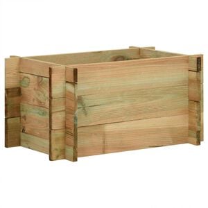 vidaXL Grădină ridicată pentru legume Verde 80 x 80 x 32 cm