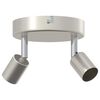 vidaXL Spot de tavan cu lumina reflectoarelor Nichel 12 x 8 cm Oțel