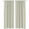vidaXL Draperii opace, 2 buc., strat dublu, 140 x 245 cm, crem