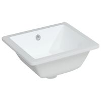vidaXL Chiuvetă de baie, alb, 36x31,5x16,5 cm, pătrată, ceramică
