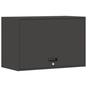 vidaXL Dulap de perete pentru garaj Negru 80 x 40 x 53 cm